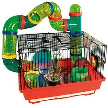 Arquivet Teramo Hamster Cage Set 34.5x28x24cm - Includes 2 Cages with Rotating Wheel