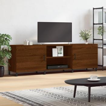 Soporte para TV de Madera Multicapa en color Roble Marrón, dimensiones 150x30x50 cm