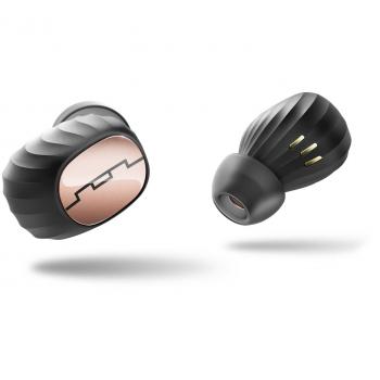 SOL Republic Amps Air - Truly Wireless Earbuds, Bluetooth Earphones + Portable Charger Case for up to 45 Hour Play Time Battery Life, Sweat / Water Resistant, Perfect For Gym - Gold