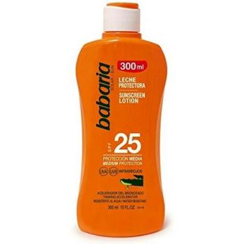 Babaria Leche Protector Solar Aloe Spf25, Blanco, 300 Mililitros