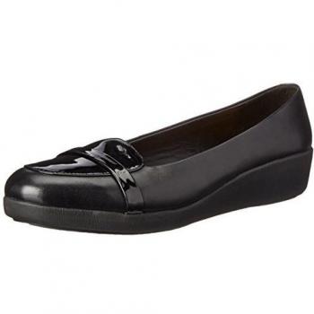 Fitflop F-Pop, Mocasines Para Mujer, Negro