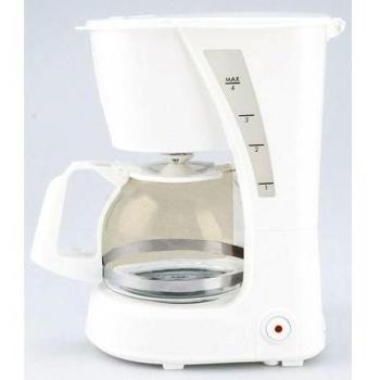 Lauson Cafetera por Goteo para 6 tazas de café, 0,625L de capacidad, Filtro de Nylon extraíble, Antigoteo y antideslizante, 600W, Blanco