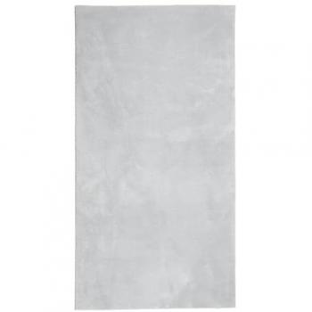 Alfombra corta Hal suave y lavable gris 80x150 cm
