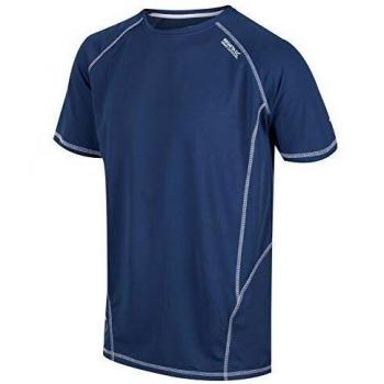 Regatta Virda II-Camiseta para Deportes Activos, De Secado Rápido Y Manga Corta T-Shirts/Polos/Vests, Hombre, Dark Denim, XXXL
