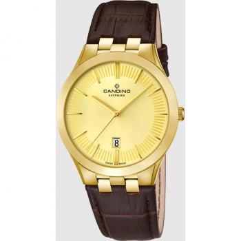 Reloj Candino Para Hombre C4542 Couple de Piel Marrón