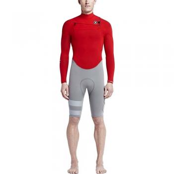 Hurley Fusion 202 Ls Spring Suit, Color: Gym Red, Size: Xl