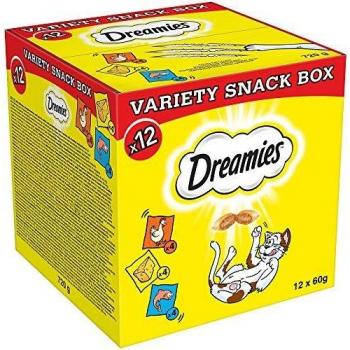 Sheba Multipack 48 x 85 g Pouches with Poultry in Jelly + Dreamies Cat Treats Variety Pack 12 x 60 g with Chicken, Salmon, and Cheese
