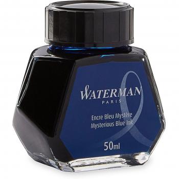 Waterman tinta para pluma estilográfica, azul misterioso, frasco de 50 ml
