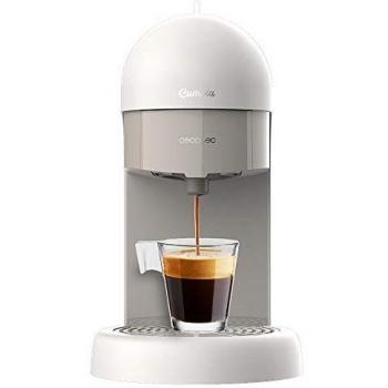 Cecotec Cafetera express Cumbia Capricciosa White. 19 Bares de presión, Apta para café molido y cápsulas monodosis ESE, Depósito agua 600 ml, Filtro apto lavavajillas