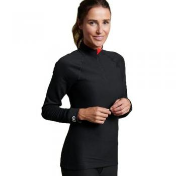 Women's Long-Sleeved Zip-Up Thermal T-Shirt Damart Thermolactyl 5
