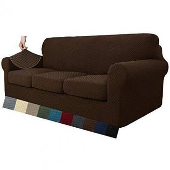 MAXIJIN 4 Piezas más Nuevas Fundas de sofá extragrandes Jacquard para sofá de 3 plazas Antideslizante Funda de sofá para Perros Protector de Muebles