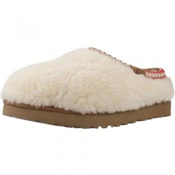 UGG Tasman Maxi Curly Women's Slippers - Beige/White, Size 36