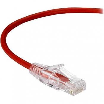 Black Box Slim-Net Cat6 Patch Cable Red 5FT