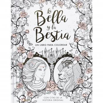 La bella y la bestia: Un libro para colorear