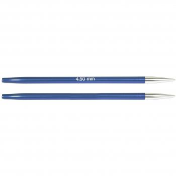 Agujas de Coser Circulares, Intercambiables, Normales, Zing, de KnitPro, Aluminio, 4,5 mm