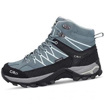 Botas de senderismo CMP Rigel Mid WP para mujer, color verde mineral, talla 39, impermeables