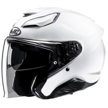 HJC Casco Jet F31 Blanco - Casco jet, color blanco, diseño aerodinámico, ventilación optimizada, interior acolchado y desmontable, homologado para uso en carretera