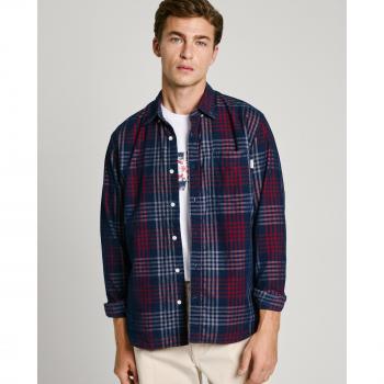 Camisa de Pana Pepe Jeans Marcus Regular Fit Hombre Azul Dulwich S