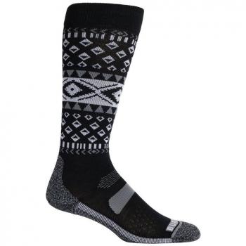 Calcetines Burton Performance Lightweight negros y grises para mujer - Talla M-L