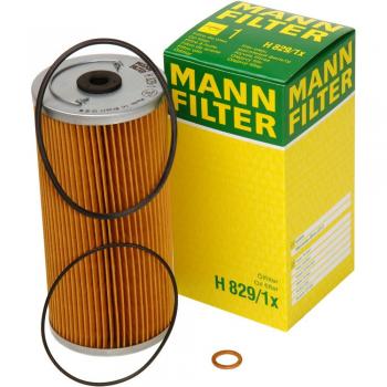 Original MANN-FILTER Filtro de aceite H 829/1 x – Set de filtro de aceite juego de juntas – Para automóviles