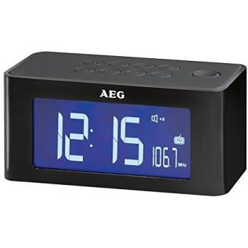 AEG Radio despertador Altavoz inalámbrico inducción Negro MRC 4140 I