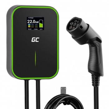 Cargador de Coche Eléctrico Green Cell EV Powerbox 22kW con Cable Tipo 2 EV14