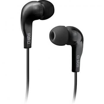 SBS TEINEARKL Dentro de oído Binaural Alámbrico Negro - Auriculares