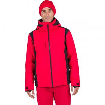 Chaqueta de esquí con capucha Rossignol Velika rojo intenso y negro - XL