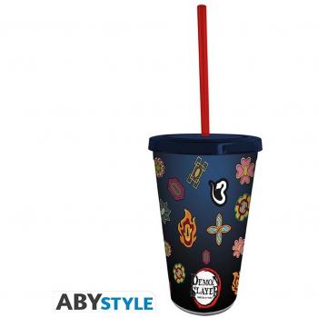 Vaso con Pajita ABYstyle Guardas Pilares - Producto Oficial de Coleccionismo