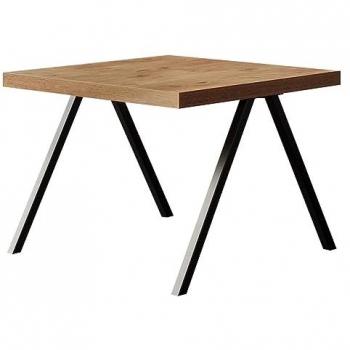 Mesa de Centro Germantown 110 Angular, Aglomerado Laminado Negro, 60x60x44cm