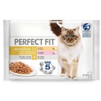 Perfect Fit Pack 4 Pouch Sensitive para Gatos Esterilizados