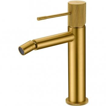Grifo monomando para bidé Line oro cepillado Imex Products