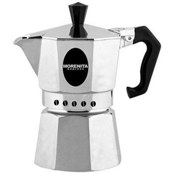 Cafetera Moka Bialetti Morenita 2 Tazas Sin Logo de Aluminio