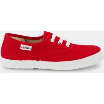 Victoria - Zapatillas de lona unisex con cordones blancos