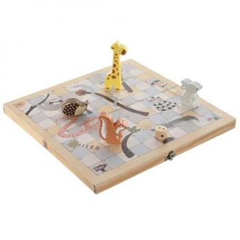 Juego de Mesa Home ESPRIT - Juego de mesa, diseño moderno, adecuado para 2-6 jugadores, incluye fichas y cartas, fabricado en materiales sostenibles