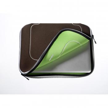 Pataco PNC-13 mg portátil funda 34 cm / 13,4 pulgadas Mocha verdes