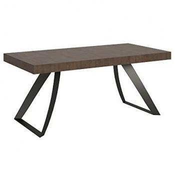 Mesa extensible Proxy 90x190/284 cm con estructura de Nogal y acabado Antracita