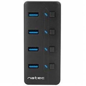 Natec Mantis HUB 2 USB 3.0 4 Puertos ON Off con ALIMENTADOR