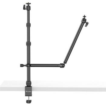 Soporte de Montaje de Escritorio ULANZI VIJIM LS11 LS10 - Brazo Flexible para Cámara Web y Luz de Anillo con Abrazadera en C