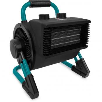 Calefactor eléctrico cerámico PRO de 2000W/3000W con ventilador, inclinación de 90º y 2 posiciones de calefacción para garaje y taller