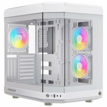 Caja Semitorre ATX Forgeon Blanco - Tipo: Caja Semitorre ATX, Color: Blanco, Diseño: Moderno y elegante, Material: Acero y plástico, Espacio para ventiladores: Hasta 6 ventiladores, Compat