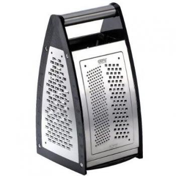 Rallador Cuadrado Multifuncional Gefu Quinto de Acero Inoxidable con 4 Caras y Base Cerrable