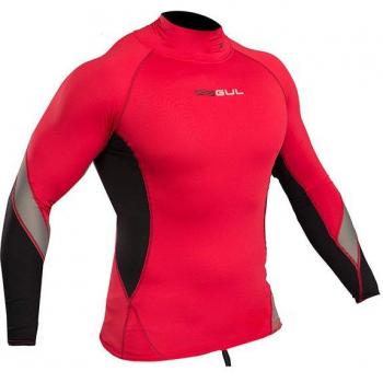 Gul 2018 Xola Long Sleeve Rash Vest Red/Black RG0339-B4 Sizes- - ExtraLarge