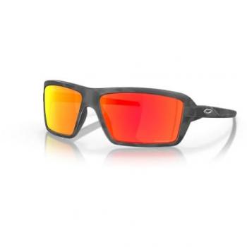 Oakley Cables Sunglasses - Size: ONESIZE, Color: Black Camo, Lens Type: Prizm Ruby, Model Number: OO9129, Lens Width: 63mm