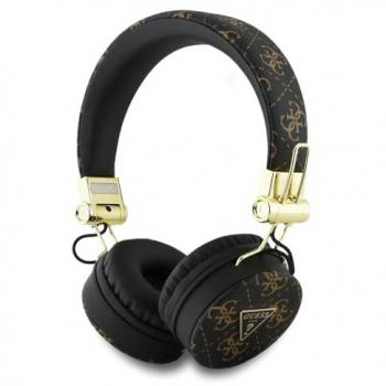 Auriculares Inalámbricos Guess GUBH70E4PTMK 4G Triangle, Cancelación de Ruido, Bluetooth 5.3, Negro, Talla Única