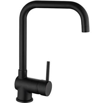 Grifo mezclador FUTURA negro para lavabo y fregadero