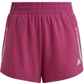 Pantalon Corto Adidas Training Aeroready 3-Stripes Woven High-Rise para niñas en color rosa