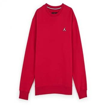 Air Jordan Essentials Men's Fleece Crew Sweatshirt - Gym Red - XL