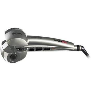 BaByliss Pro Miracurl SteamTech BAB2665SE Rizador de pelo automático con función vapor, cerámico, riza y ondula, Color Plateado
