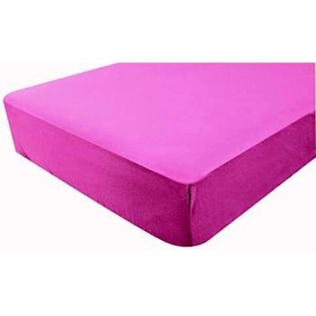 Sábana Bajera Ajustable Impermeable Rosa 60 x 120 cm